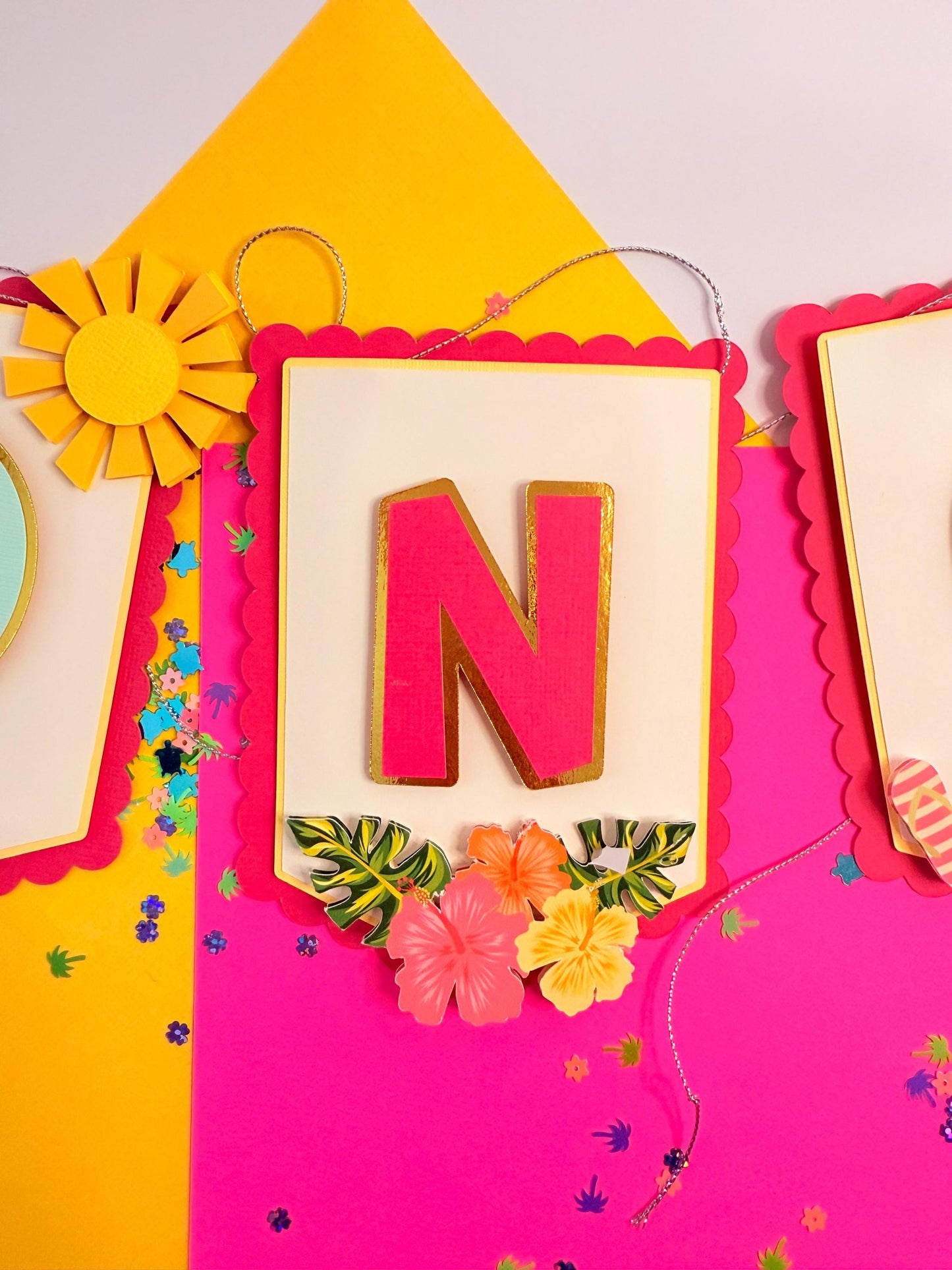 One in the Sun Cake Topper: Summer 1st Birthday Party Decoration