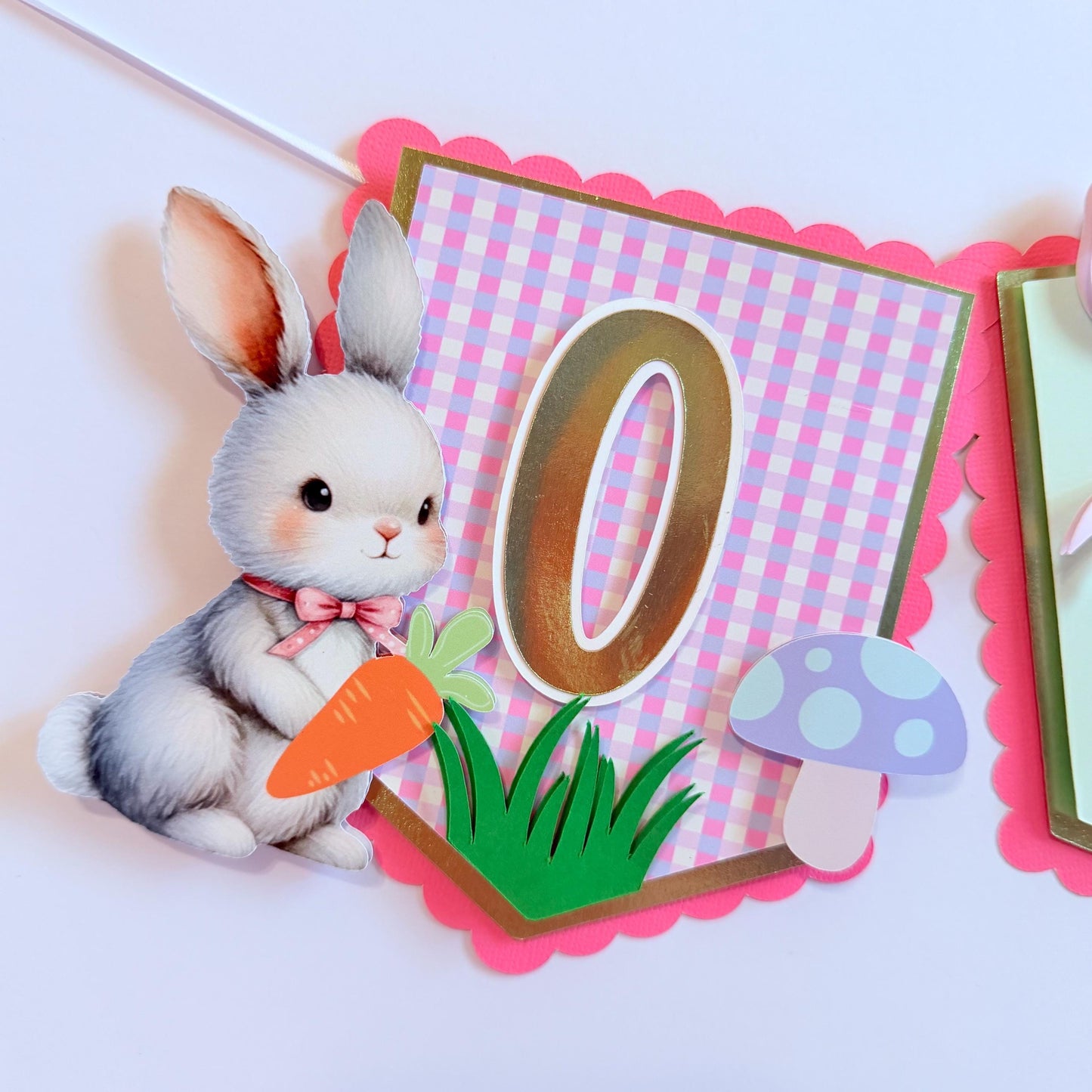Some Bunny is One High Chair Birthday Banner, Easter First Birthday Theme, Bunny First Birthday Banner Party Decor.