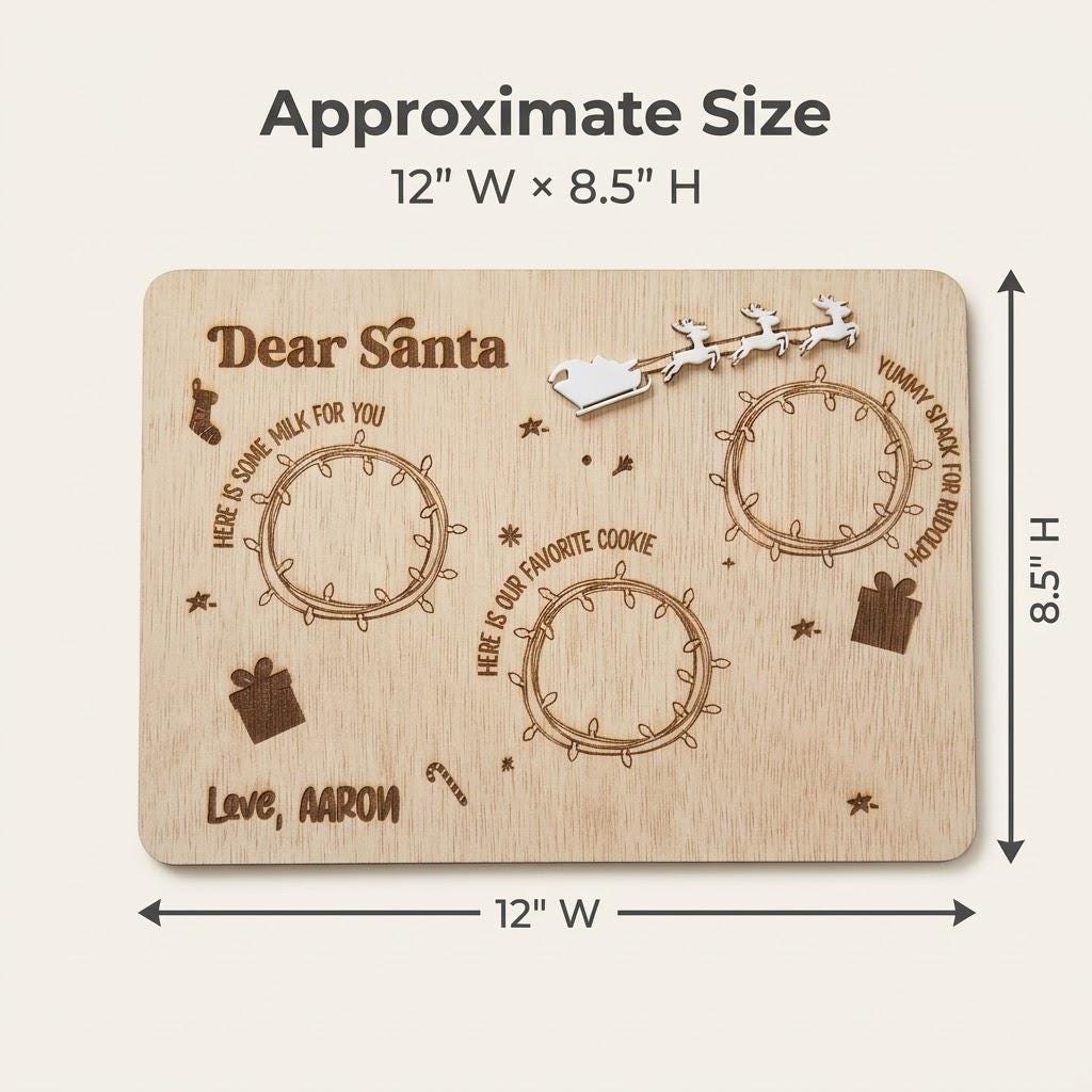 Personalized Santa Treat Tray