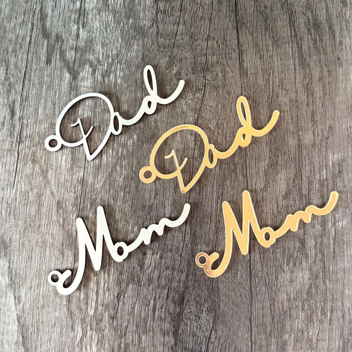Personalized Script Stocking Name Tags
