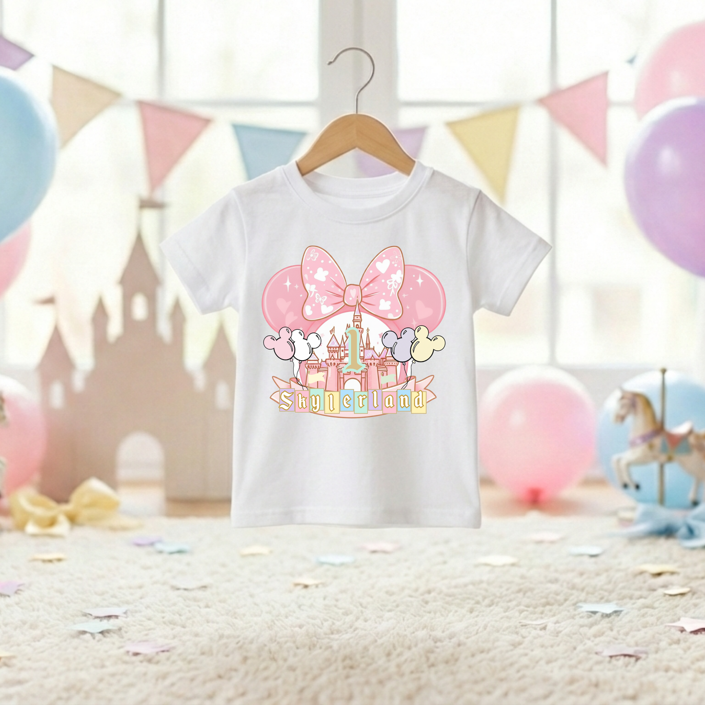 Happiest Place on Heart Birthday Tee. Birthday shirt for toddlers and kids.