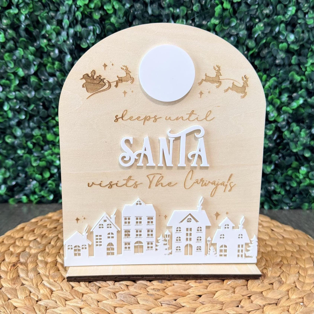 Sleeps Until Santa Christmas Countdown