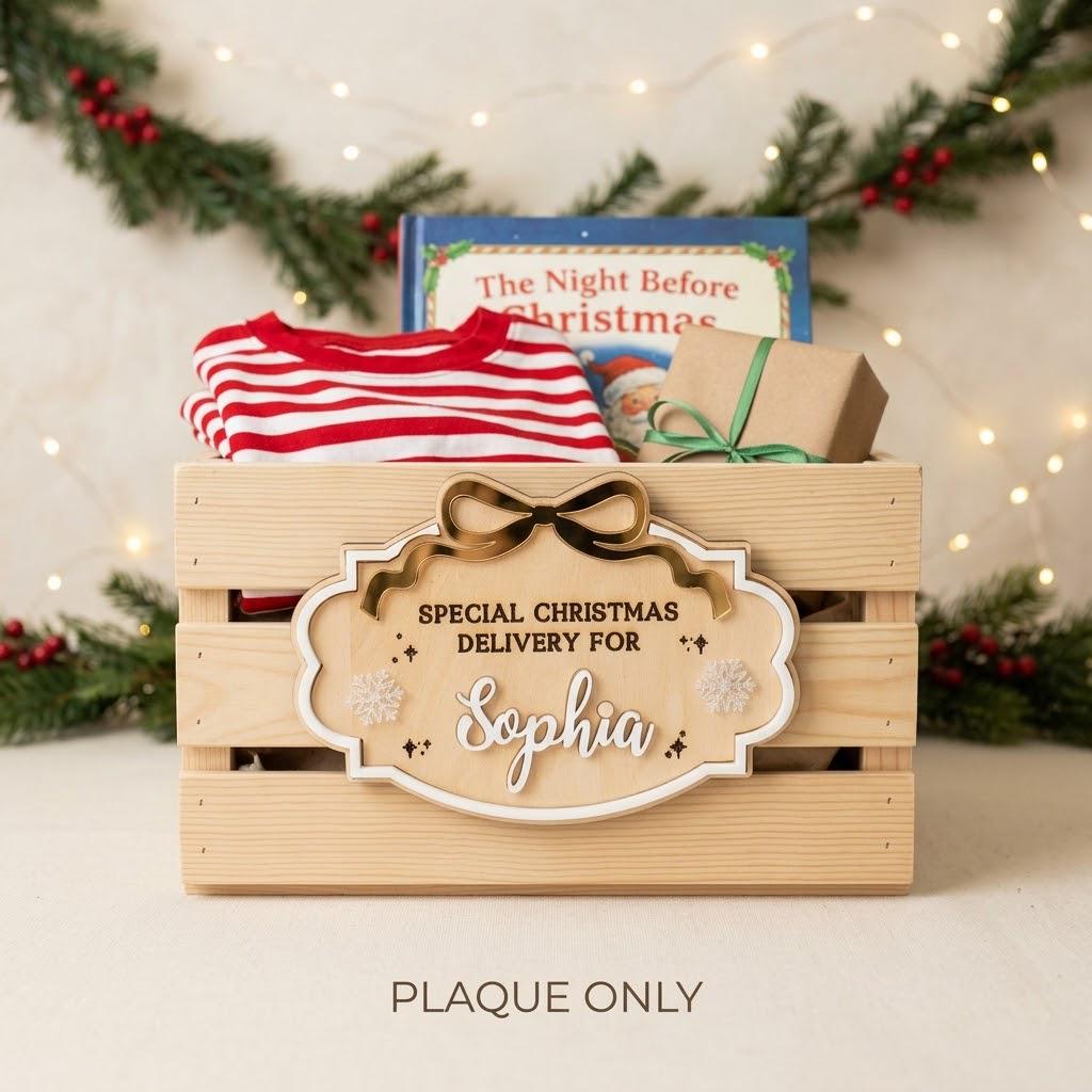 Personalized Christmas Box Plaque