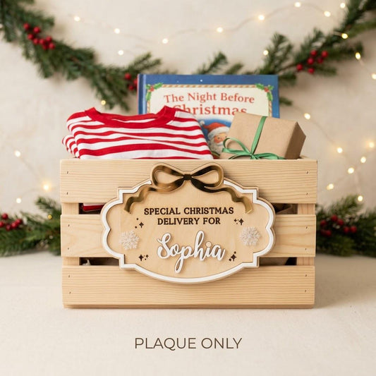 Personalized Christmas Box Plaque