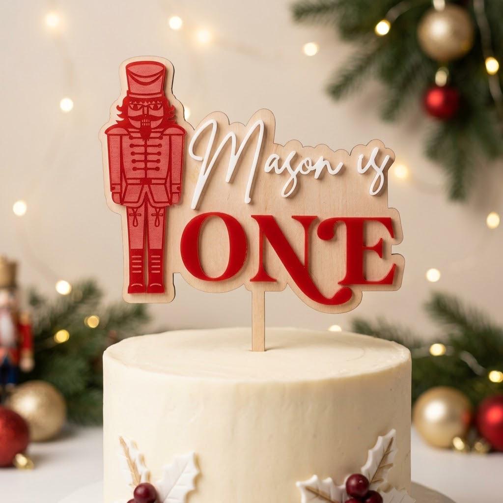 Nutcracker First Birthday Cake Topper