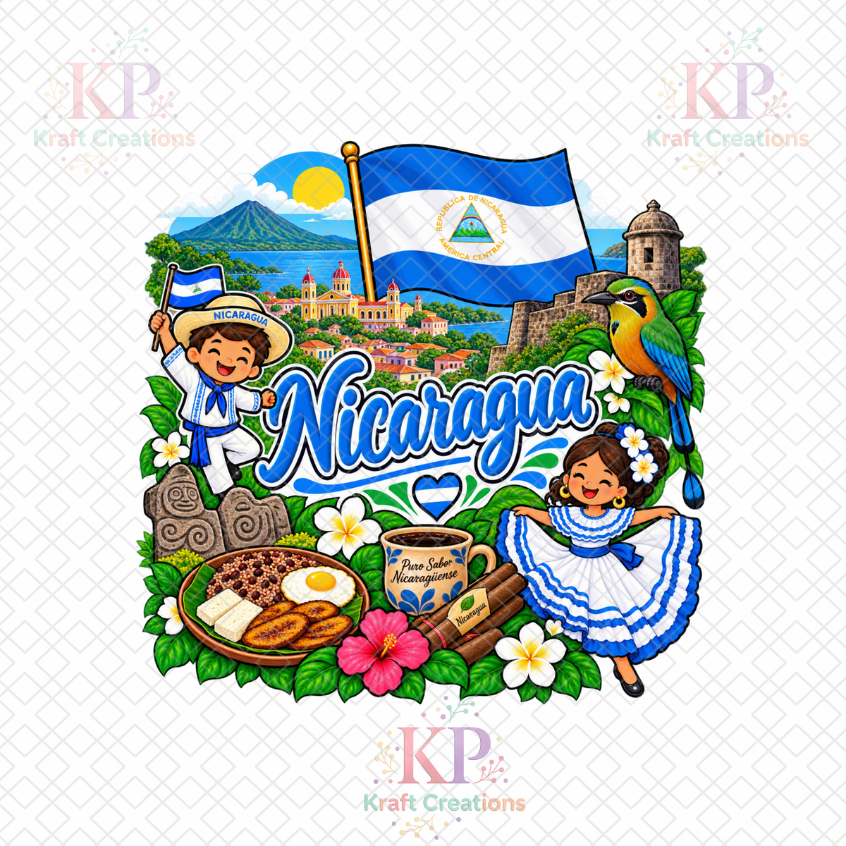 Nicaragua Kids Heritage Shirt