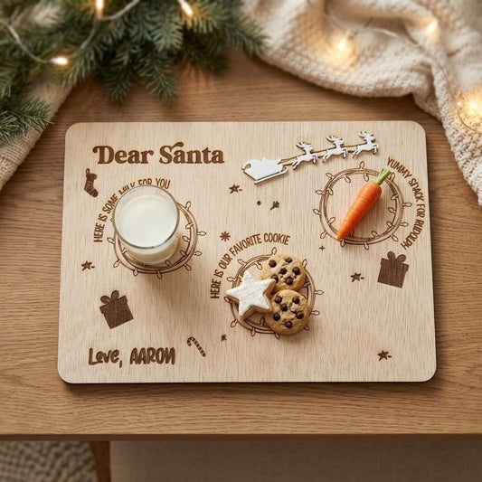 Personalized Santa Treat Tray