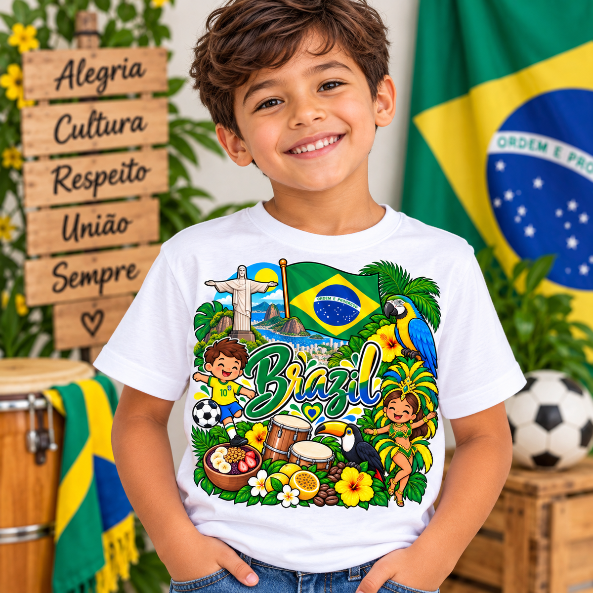 Brazil Kids Heritage Shirt