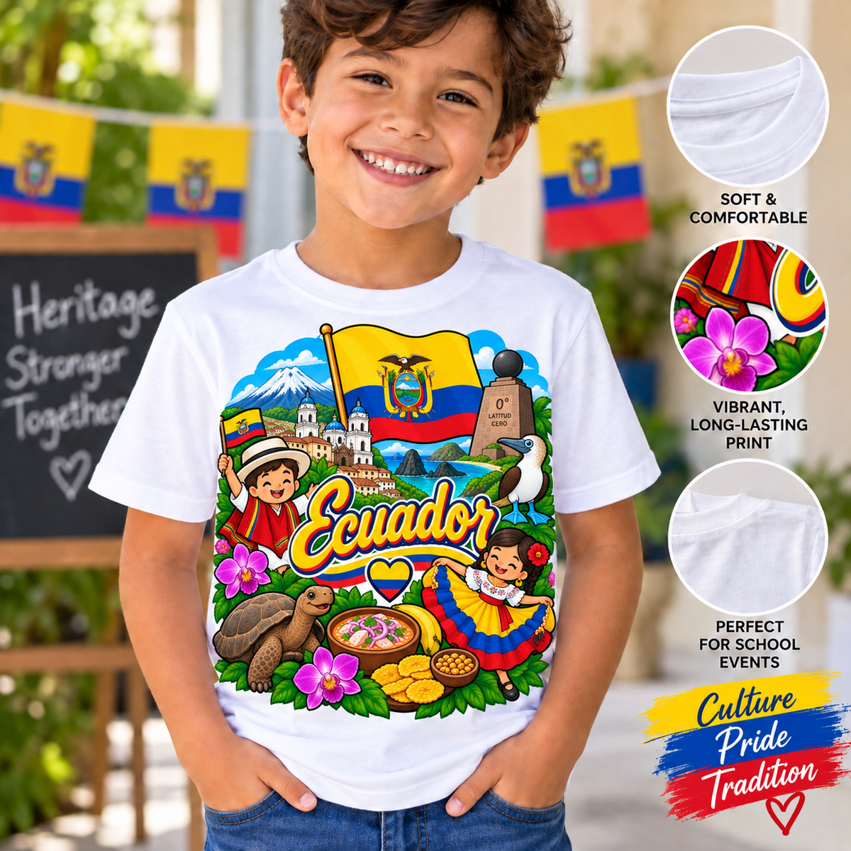 Ecuador Kids Heritage Shirt