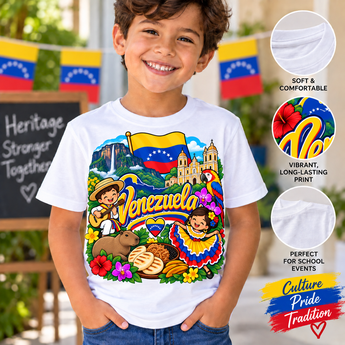Venezuela Kids Heritage Shirt