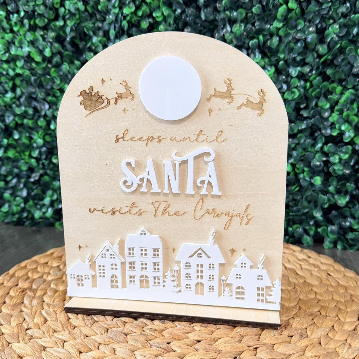 Sleeps Until Santa Christmas Countdown