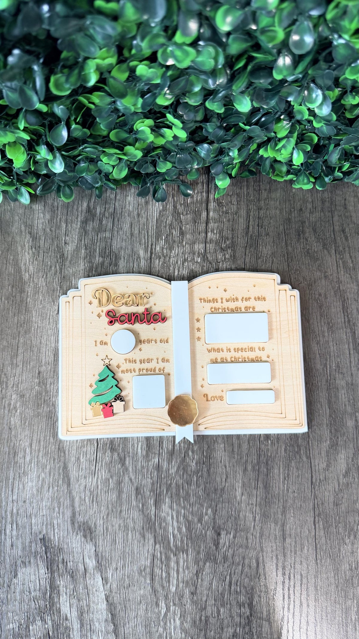 Dear Santa Reusable Wish List