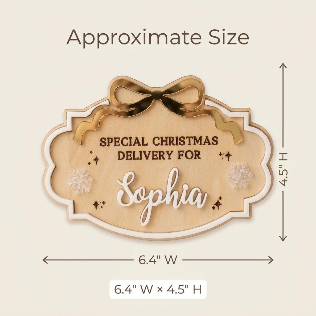 Personalized Christmas Box Plaque
