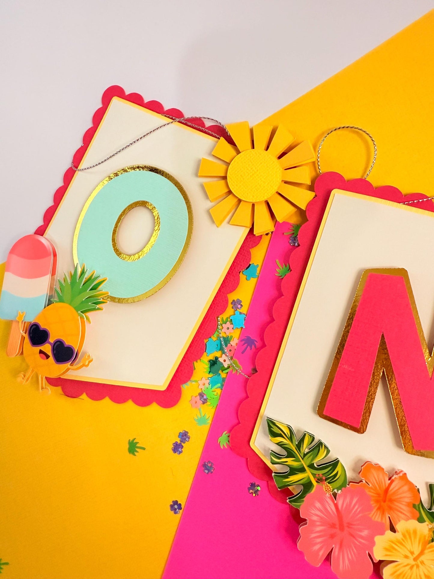 One in the Sun Cake Topper: Summer 1st Birthday Party Decoration