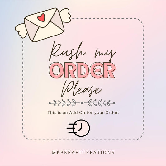Rush Order Fee - Priority Processing for Faster Shipping- Please READ Description.