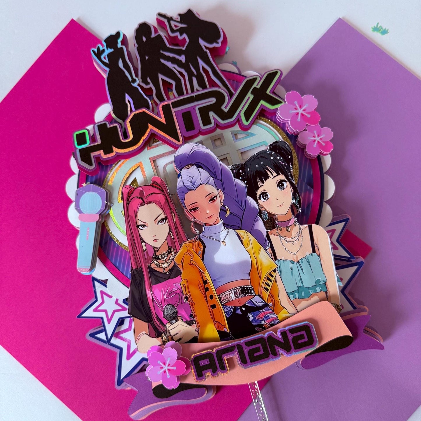 KPop Cake Topper, K pop Party Decor, KPop Girl Band Cake Topper, Girl K Pop Party Favors, Kpop Girl Band Cake Decor, Custom Fan Party Decor.