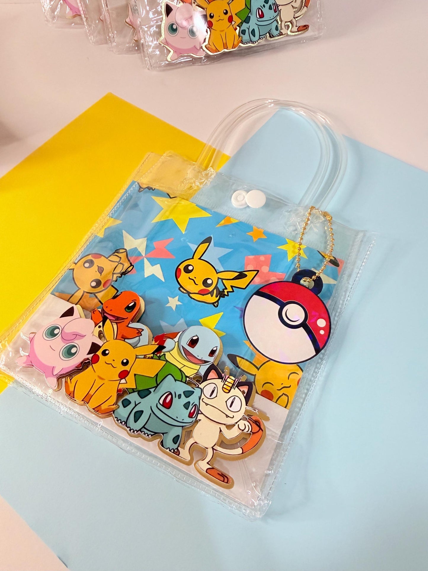 Personalized Favor Bags, Anime Trainer Theme Custom Favor Bags Birthday Poket Monster Birthday Decor.