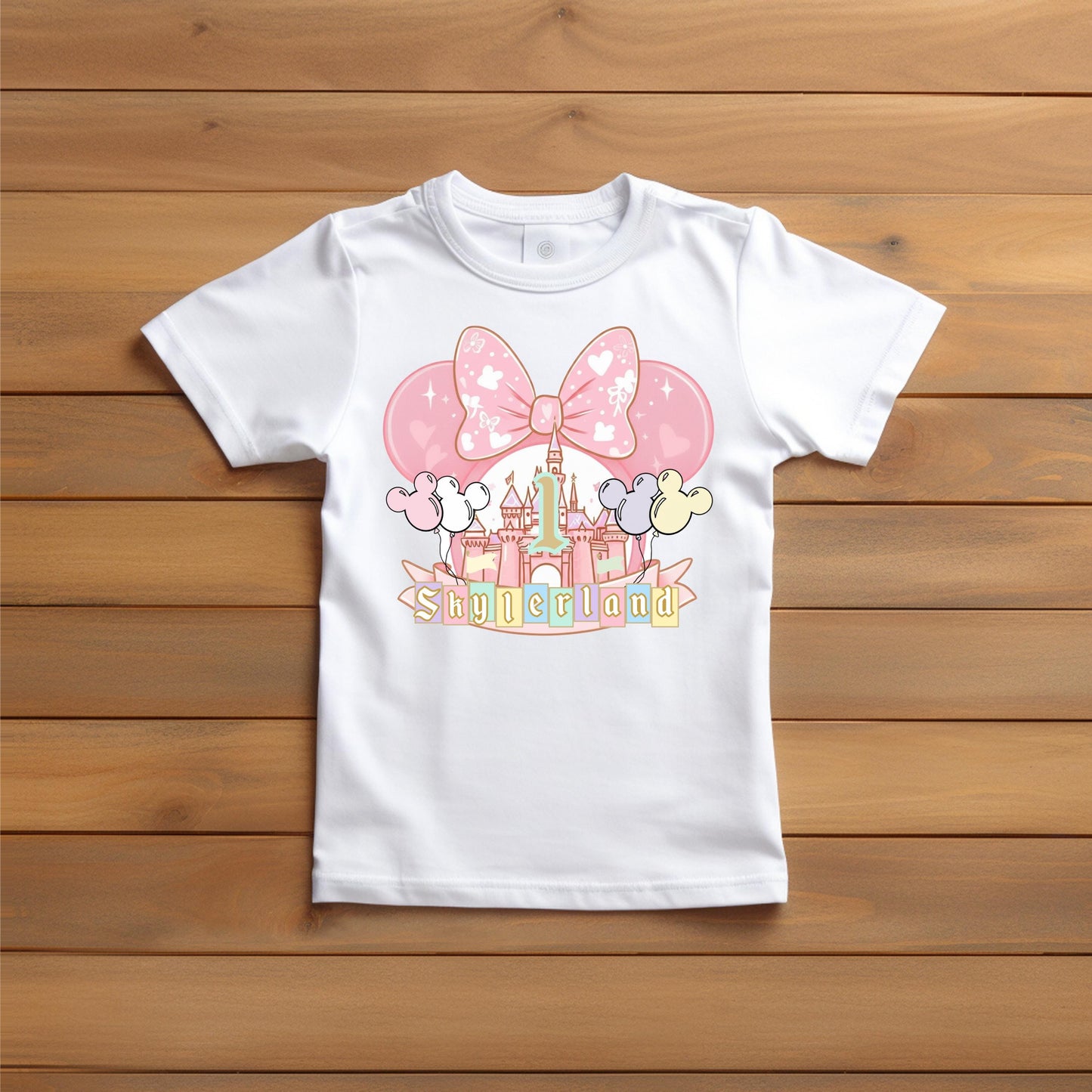 Personalized Disneyland Birthday Shirt Girl Theme Park Celebration Tee Custom Name, Family Matching Shirts