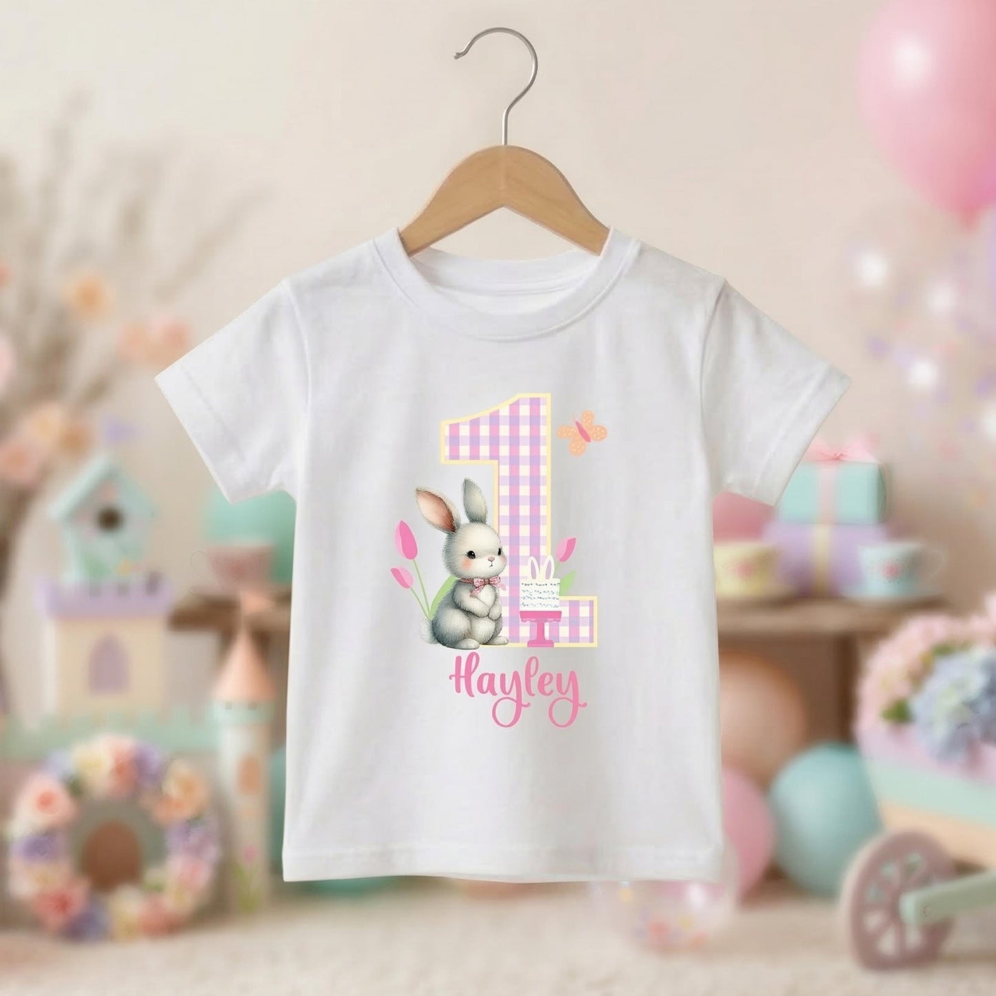 Some Bunny Is One Birthday Shirt, Personalized First Birthday Bunny Shirt, 1st Birthday Outfit, Bunny Birthday Party Shirt,Custom Name Shirt