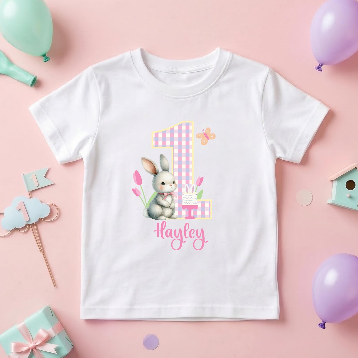 Some Bunny Is One Birthday Shirt, Personalized First Birthday Bunny Shirt, 1st Birthday Outfit, Bunny Birthday Party Shirt,Custom Name Shirt