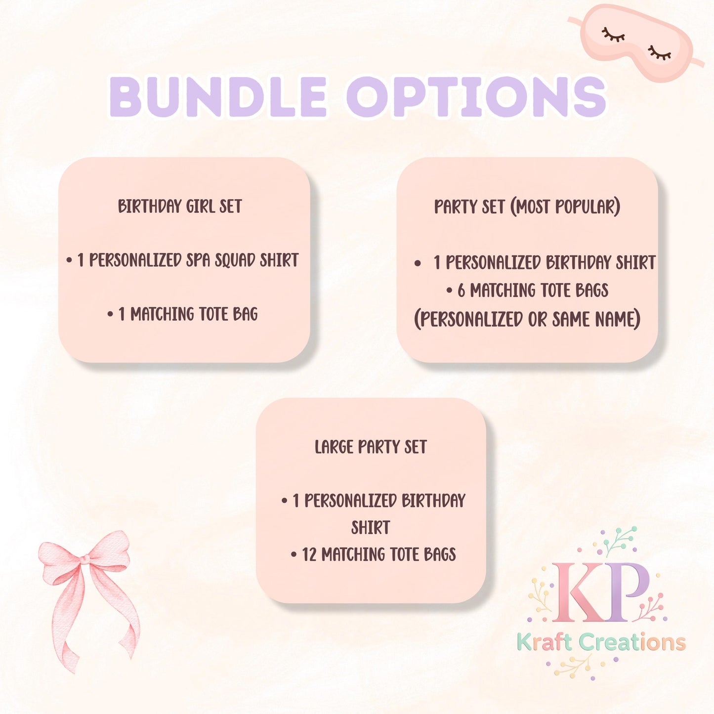 Spa Squad Birthday Bundle, Personalized Shirt and Tote Bag Set, Girls Spa Party Outfit and Favor Bag, Pamper Party Bundle
