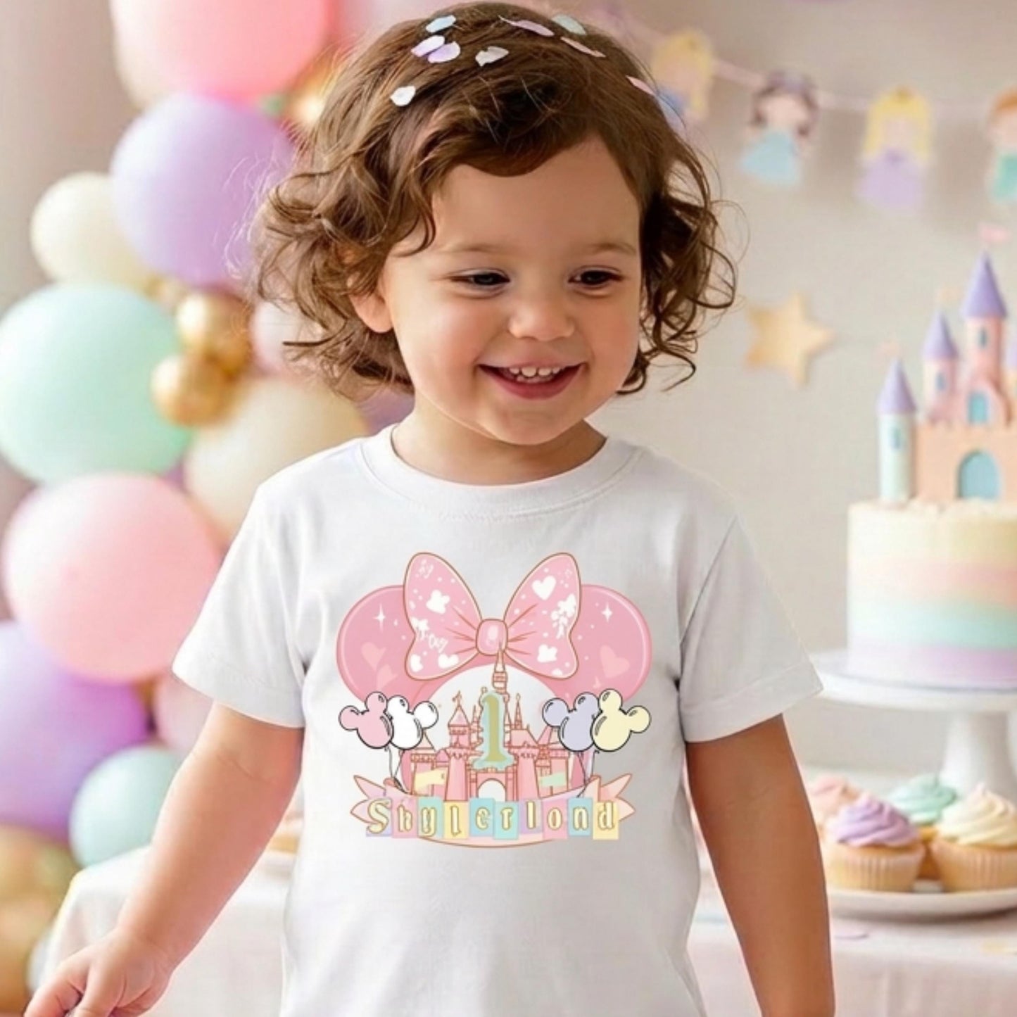 Personalized Disneyland Birthday Shirt Girl Theme Park Celebration Tee Custom Name, Family Matching Shirts