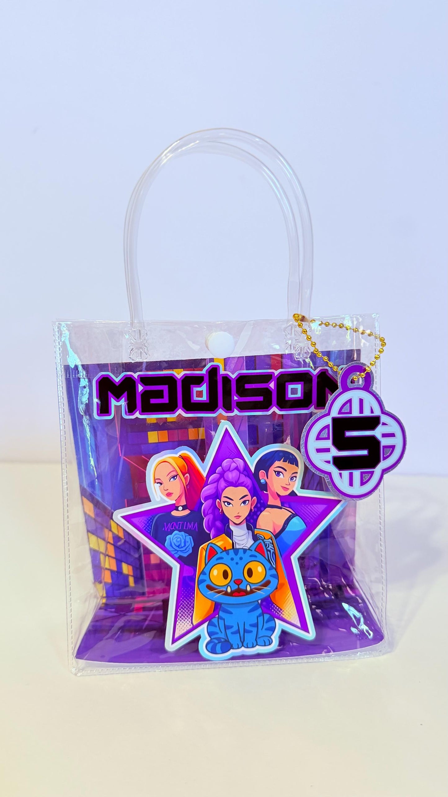 Personalized Favor Bags, Kpop Favors, Decorative Plastic Bags, Custom Goodie Bags Birthday Favor Bags, Girls Birthday Favors.