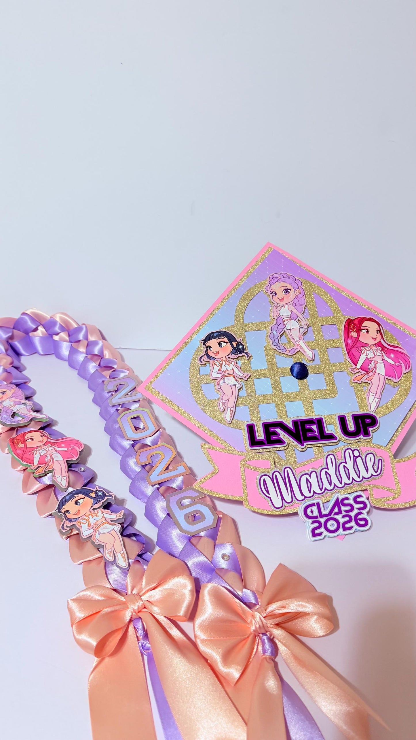 Custom Name K-pop Graduation Cap Topper, Custom Grad Cap Personalized with Name, Preschool Graduation Gift, Preschool Kinder Grad Cap 2026.