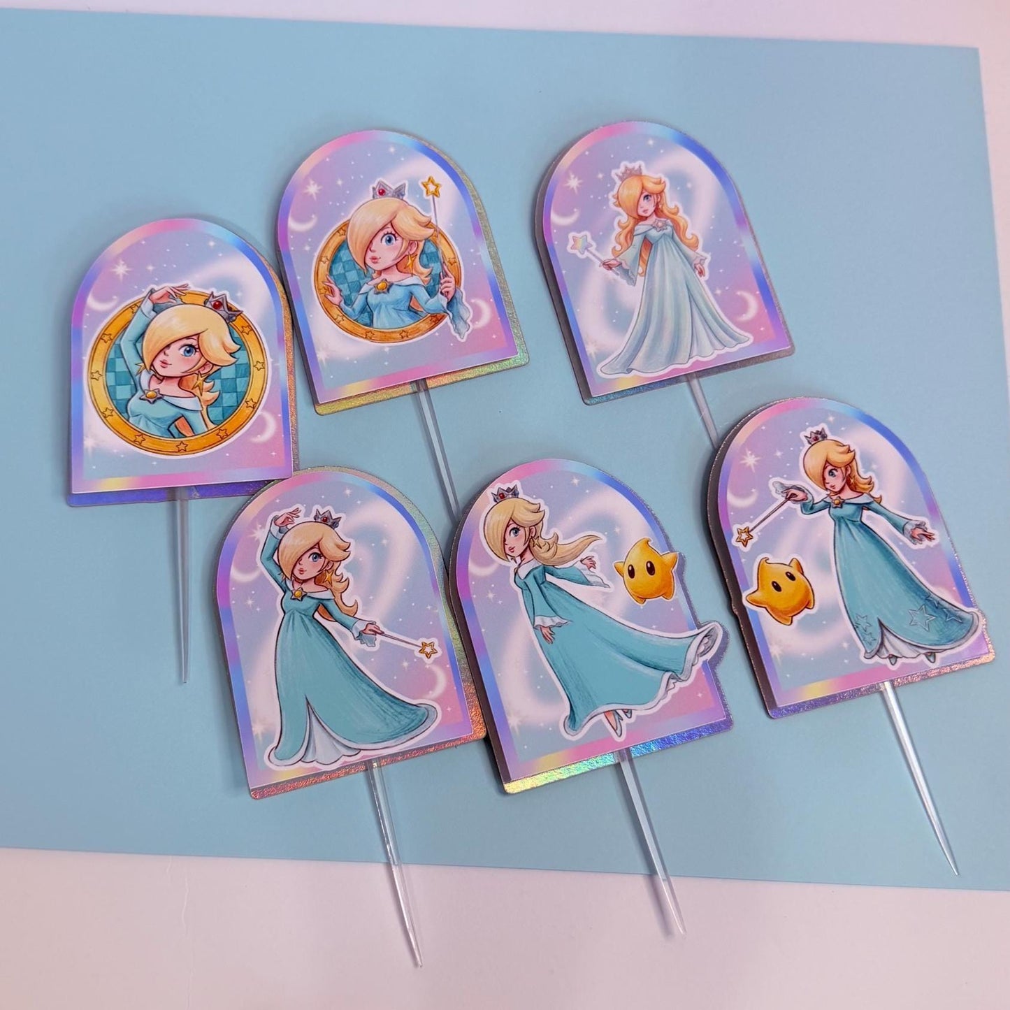 Princess Cupcake Toppers, Rosalina  Princess Birthday Decor, Girls Birthday Cupcake Decorations, Space Princess