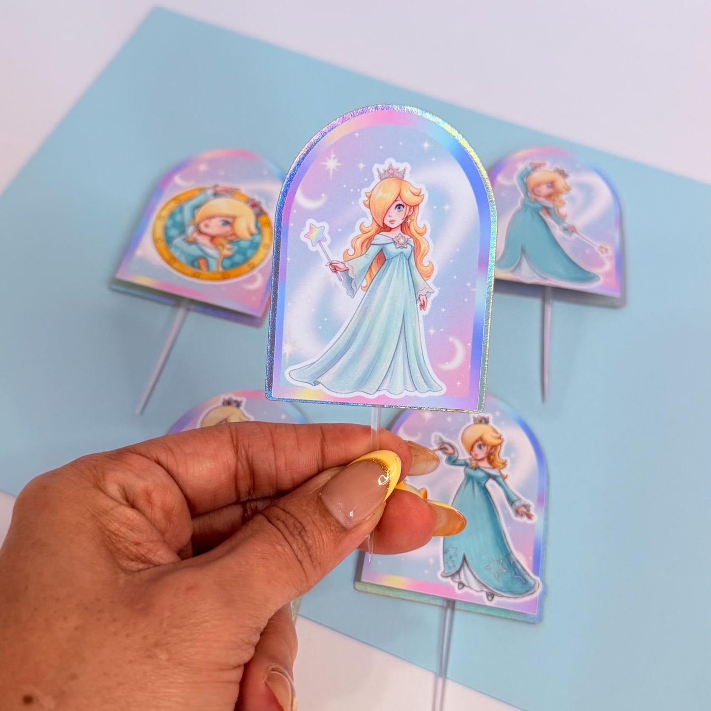 Princess Cupcake Toppers, Rosalina  Princess Birthday Decor, Girls Birthday Cupcake Decorations, Space Princess