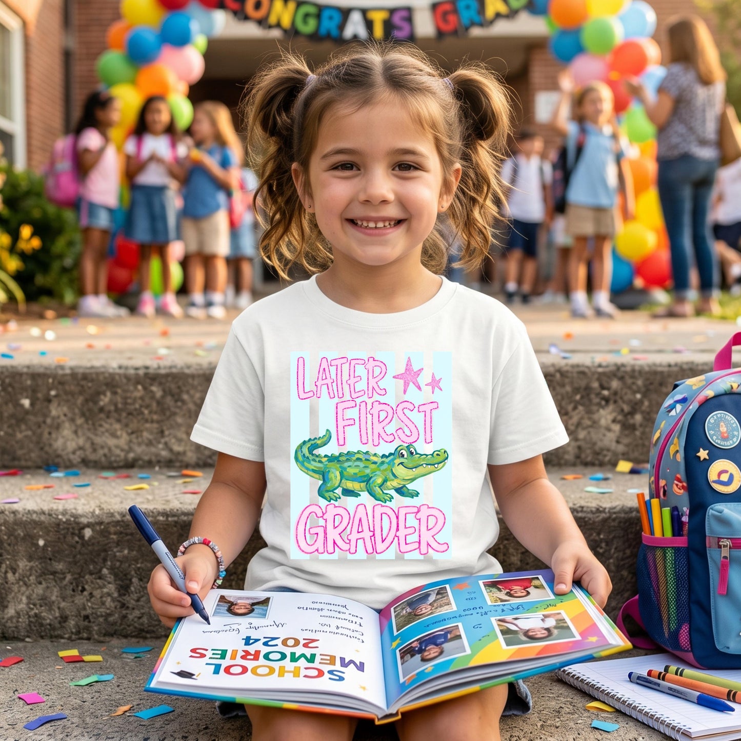 Last Day of School Shirts for Siblings, Matching Brother Sister School Tee, Kindergarten Graduation Shirt, End of School Kids Outfit
