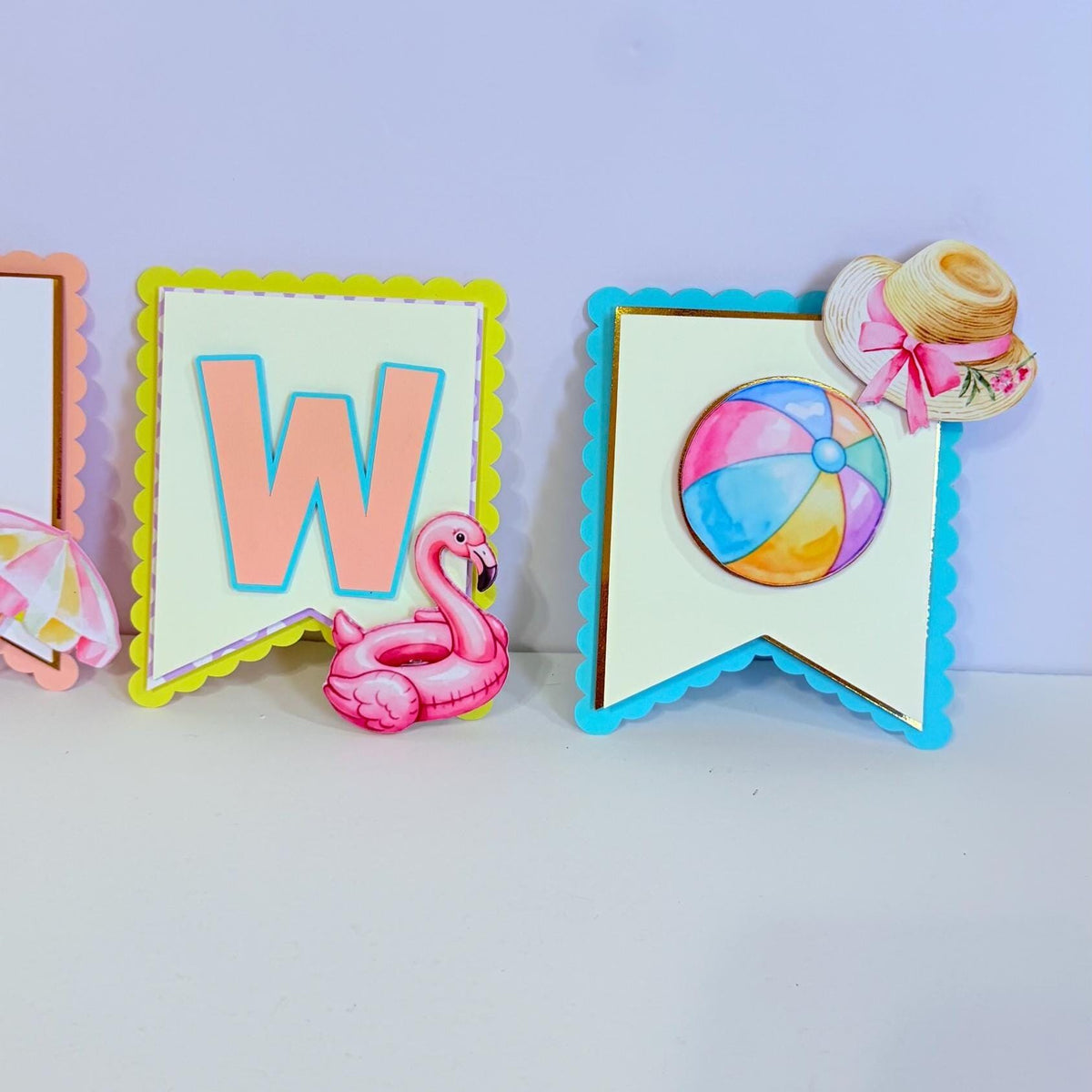 Two Cool High Chair Banner, Summer First Birthday Decorations, Pool Party Birthday Banner, Cake Smash Decor, Beach Birthday Party