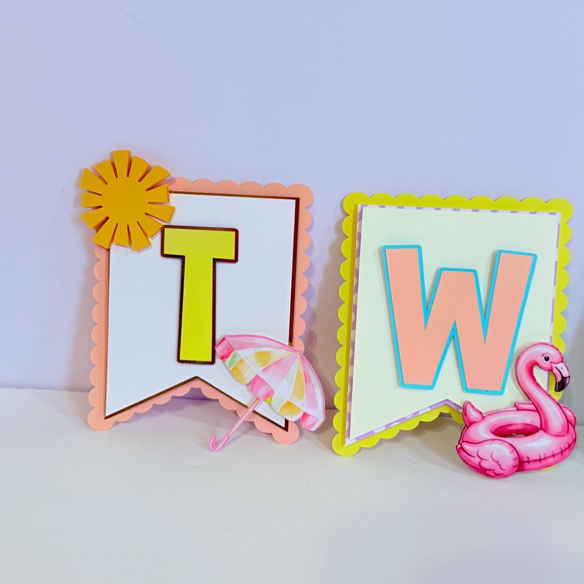 Two Cool High Chair Banner, Summer First Birthday Decorations, Pool Party Birthday Banner, Cake Smash Decor, Beach Birthday Party