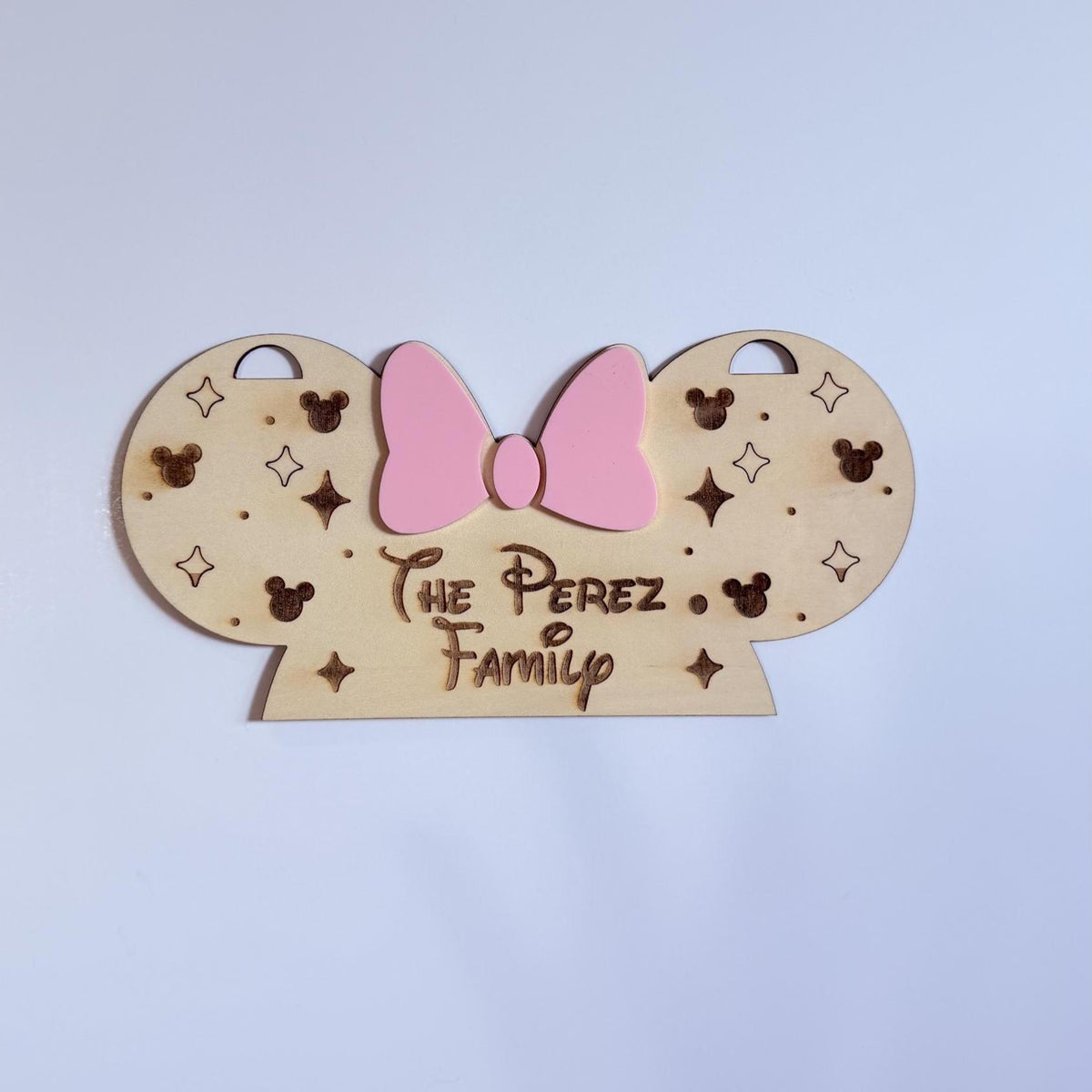 Personalized Stroller Sign, Theme Park Stroller Tag, Engraved Wooden Family Name Sign, Lightweight Stroller Identifier, Stroller Spotter.