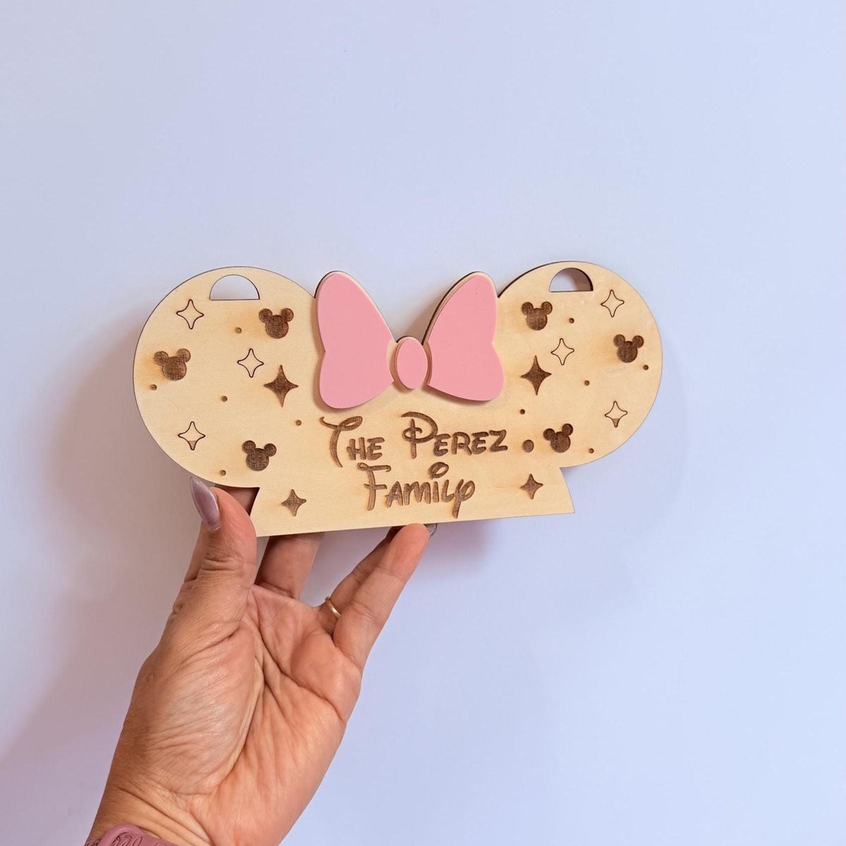 Personalized Stroller Sign, Theme Park Stroller Tag, Engraved Wooden Family Name Sign, Lightweight Stroller Identifier, Stroller Spotter.