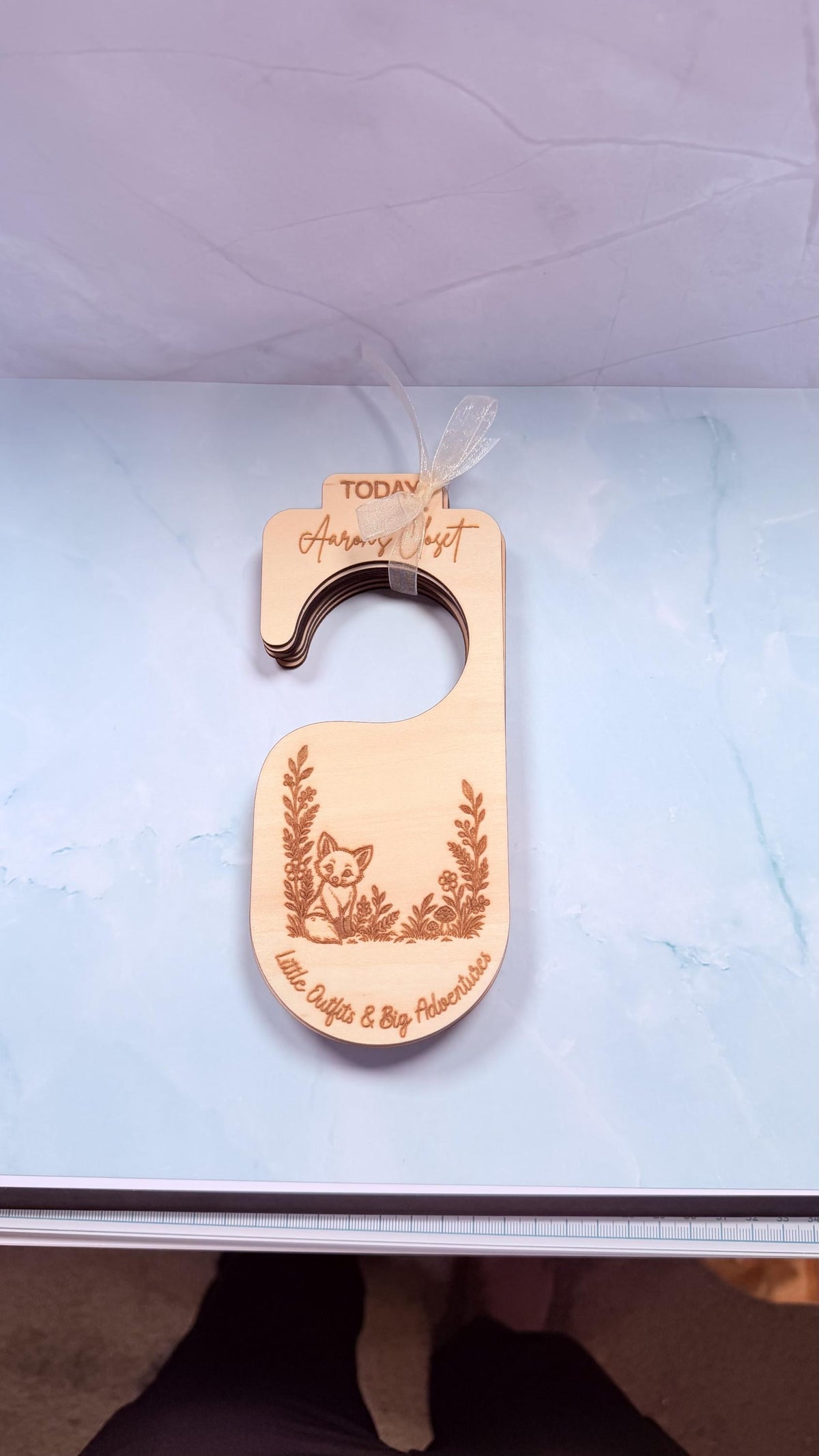 Woodland Baby Closet Dividers, Wooden Nursery Clothes Organizer, Baby Clothes Size Dividers, Personalized Baby Shower Gift